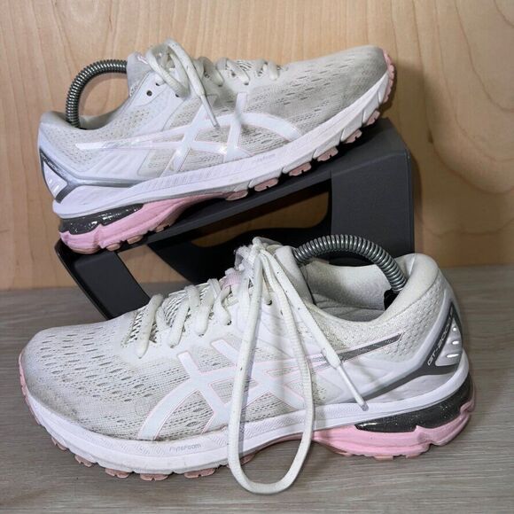 Asics GT-2000 v9 White / Pink 1012A859-100 Women's 6.5 - Picture 1 of 11